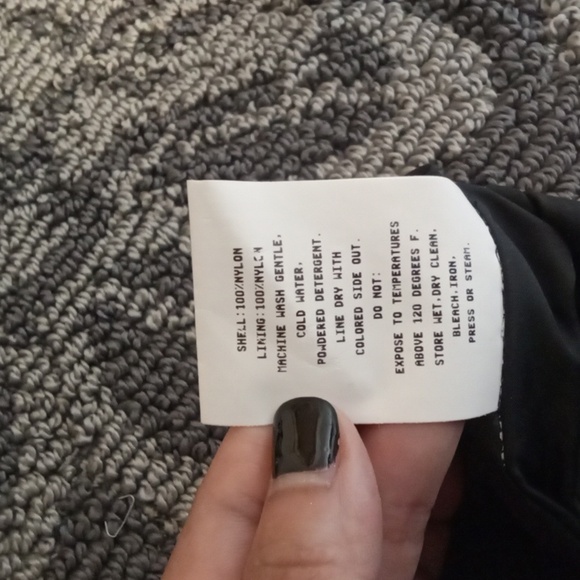 REI Womens Track Outdoor Gorpcore  Nylon Black Pants Elastic Waist Size 14P - Picture 9 of 11